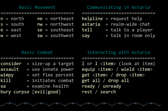 basic commands
